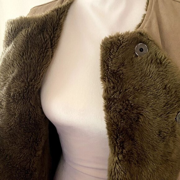 Kapital | Made in Japan Vintage Fleece Denim Vest Jacket | Brown | Size: 3 - Picture 4 of 15